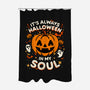 Halloween Soul Pumpkin-None-Polyester-Shower Curtain-Studio Mootant