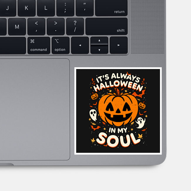 Halloween Soul Pumpkin-None-Glossy-Sticker-Studio Mootant