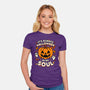 Halloween Soul Pumpkin-Womens-Fitted-Tee-Studio Mootant