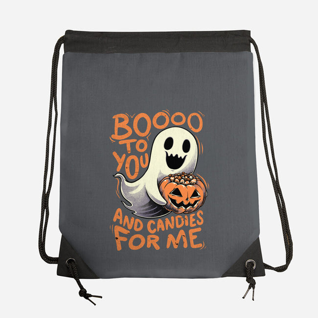 Halloween Ghost Candies-None-Drawstring-Bag-Studio Mootant