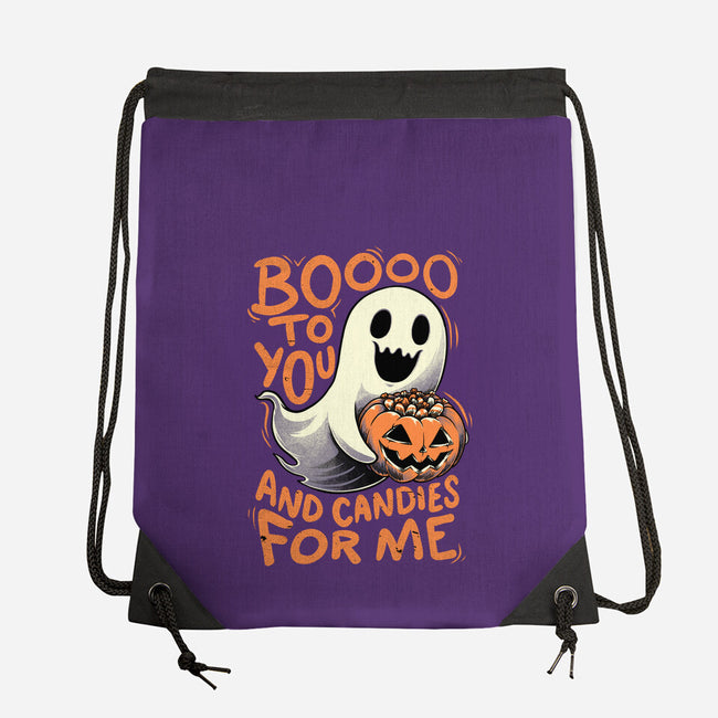 Halloween Ghost Candies-None-Drawstring-Bag-Studio Mootant