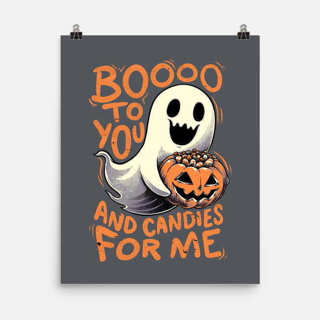 Halloween Ghost Candies-None-Matte-Poster-Studio Mootant