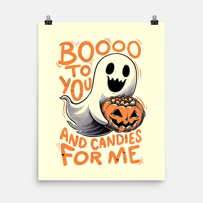 Halloween Ghost Candies-None-Matte-Poster-Studio Mootant