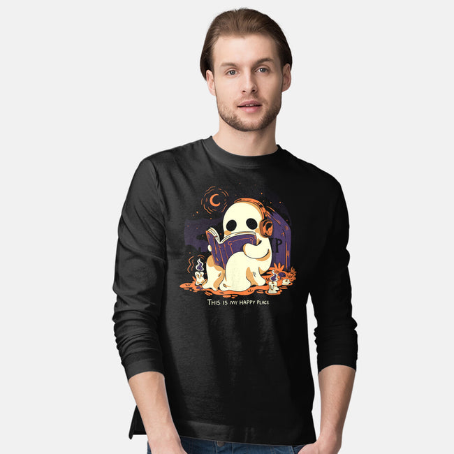 Spooky Place-Mens-Long Sleeved-Tee-yumie