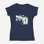 The Exorcism Before Christmas-Womens-V-Neck-Tee-zascanauta