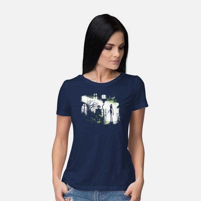 The Exorcism Before Christmas-Womens-Basic-Tee-zascanauta