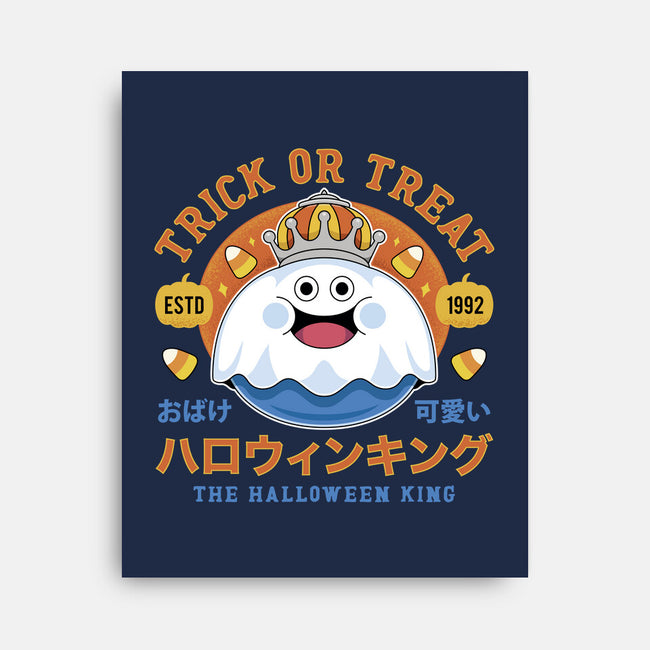 King Slime Halloween-None-Stretched-Canvas-LAGELANTEE