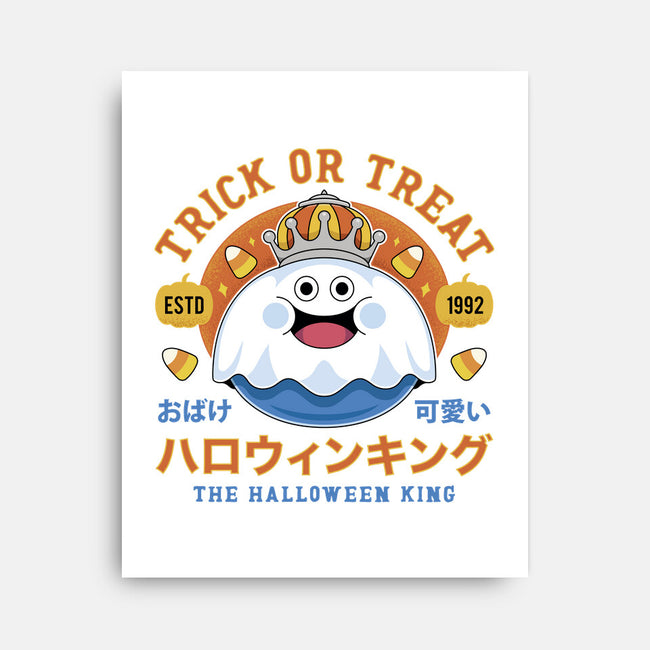 King Slime Halloween-None-Stretched-Canvas-LAGELANTEE