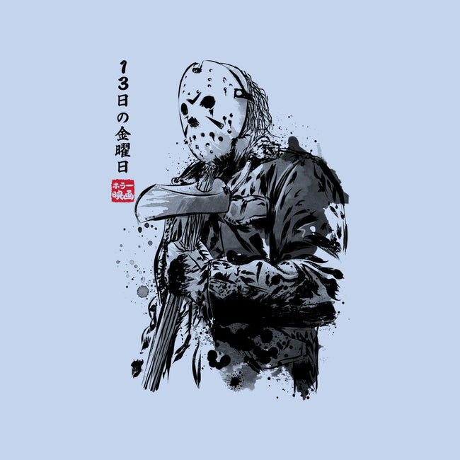 Crystal Lake Killer Sumi-e-Baby-Basic-Tee-DrMonekers