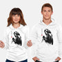 Woodsboro Killer Sumi-e-Unisex-Pullover-Sweatshirt-DrMonekers