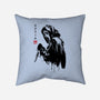 Woodsboro Killer Sumi-e-None-Removable Cover w Insert-Throw Pillow-DrMonekers