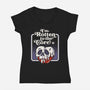 Rotten To The Core-Womens-V-Neck-Tee-Nemons