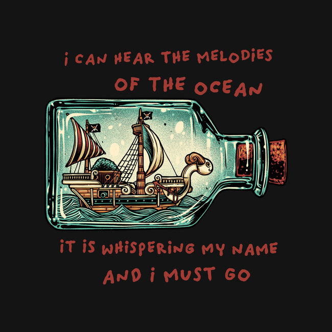 Pirate Ship In A Bottle-None-Drawstring-Bag-glitchygorilla