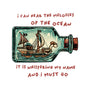 Pirate Ship In A Bottle-Unisex-Baseball-Tee-glitchygorilla