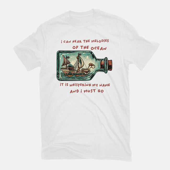 Pirate Ship In A Bottle-Unisex-Basic-Tee-glitchygorilla