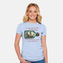 Pirate Ship In A Bottle-Womens-Fitted-Tee-glitchygorilla