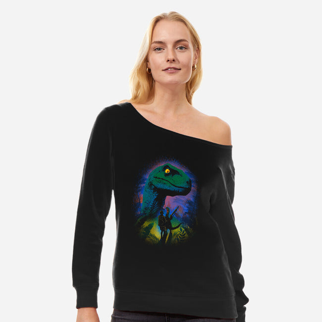 Clever Girl-Womens-Off Shoulder-Sweatshirt-Donnie