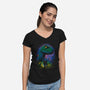 Clever Girl-Womens-V-Neck-Tee-Donnie