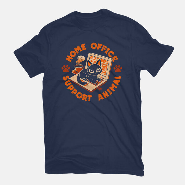 Home Office Animal Support-Mens-Basic-Tee-worlddominationforcats