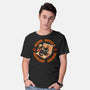 Home Office Animal Support-Mens-Basic-Tee-worlddominationforcats