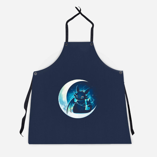 Dragon Moon Star-Unisex-Kitchen-Apron-Vallina84