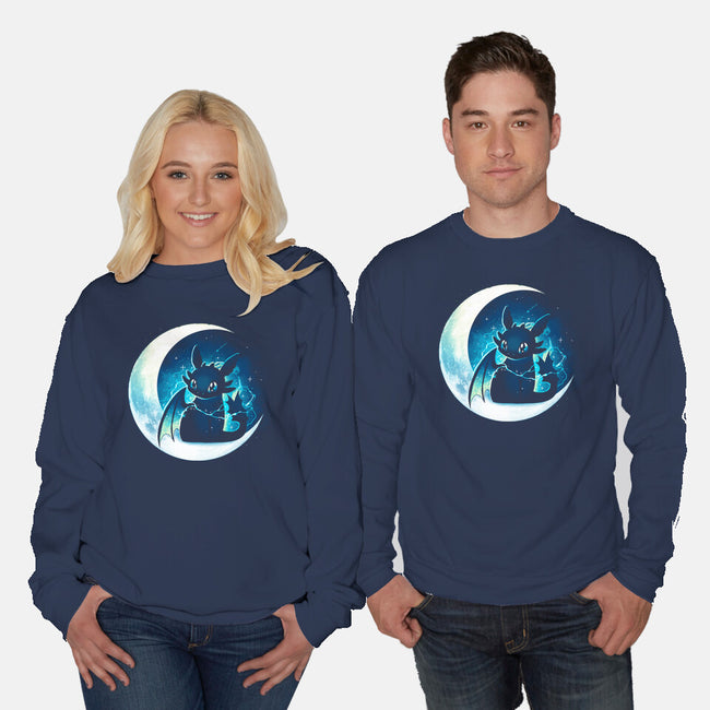 Dragon Moon Star-Unisex-Crew Neck-Sweatshirt-Vallina84