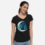 Dragon Moon Star-Womens-V-Neck-Tee-Vallina84