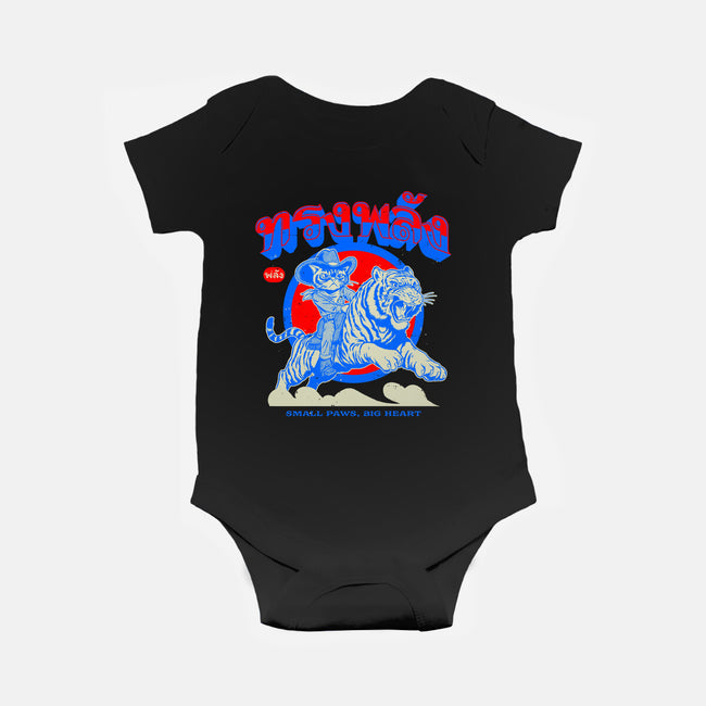 Small Paws Big Heart-Baby-Basic-Onesie-Hafaell