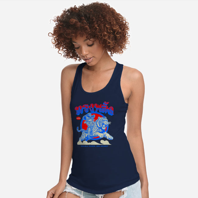 Small Paws Big Heart-Womens-Racerback-Tank-Hafaell