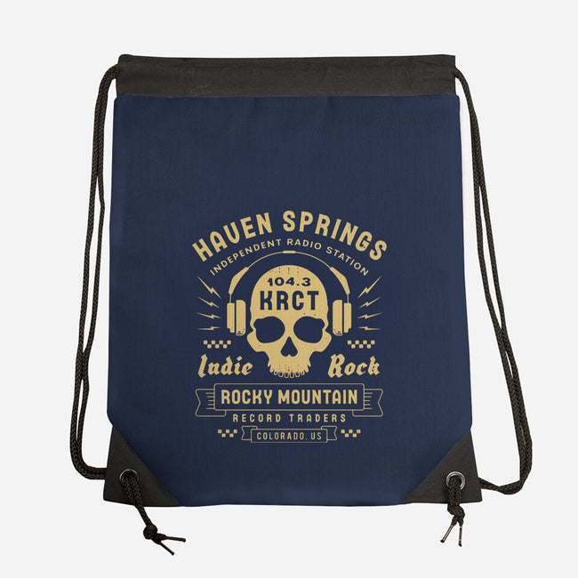 Haven Springs Radio Emblem-None-Drawstring-Bag-LAGELANTEE