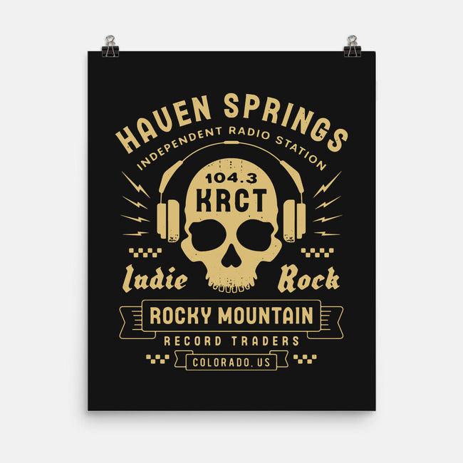 Haven Springs Radio Emblem-None-Matte-Poster-LAGELANTEE