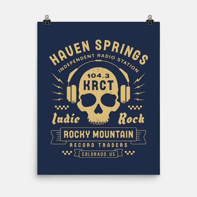 Haven Springs Radio Emblem-None-Matte-Poster-LAGELANTEE