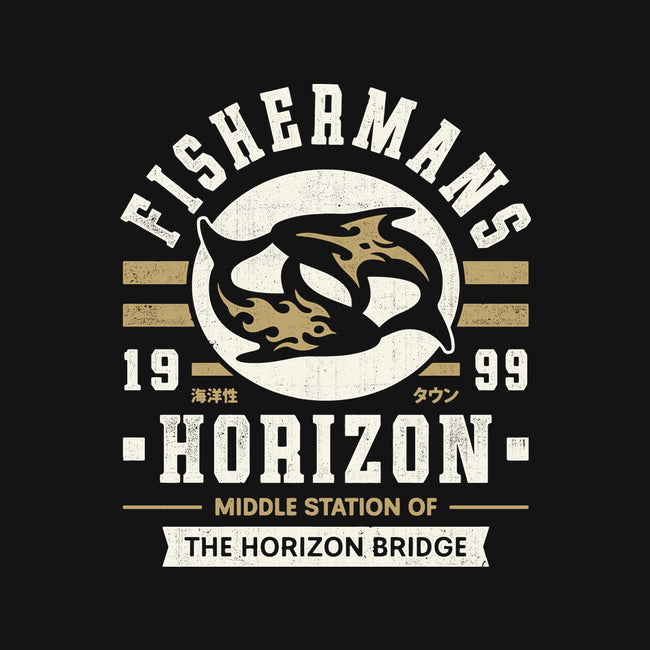 Fishermans Horizon Crest-Womens-Off Shoulder-Tee-LAGELANTEE