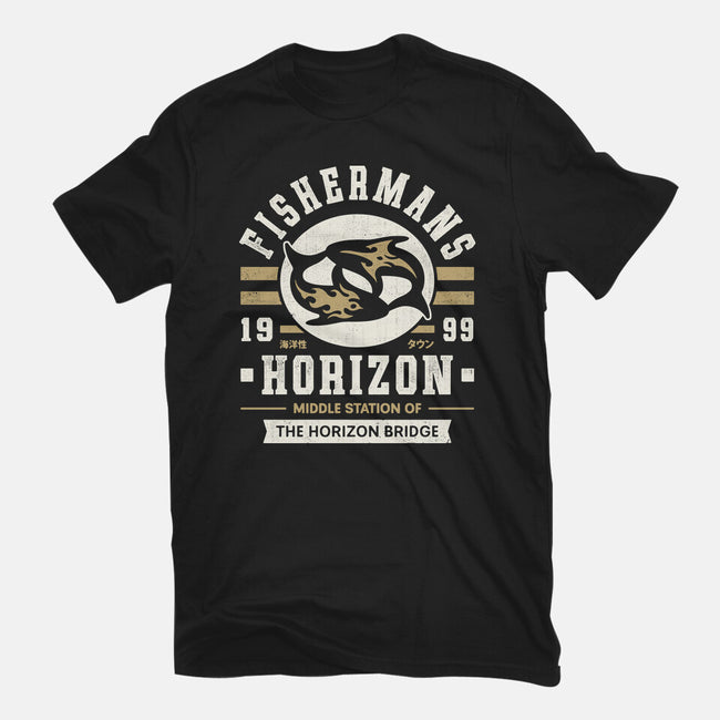 Fishermans Horizon Crest-Mens-Basic-Tee-LAGELANTEE