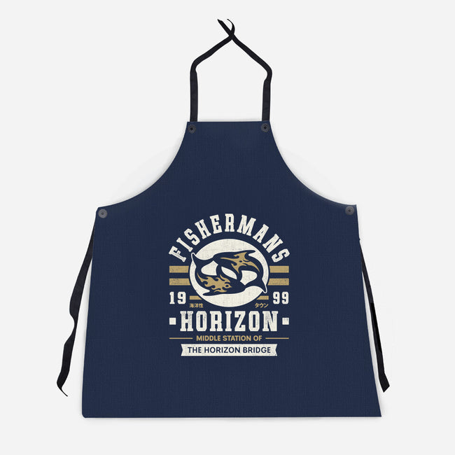 Fishermans Horizon Crest-Unisex-Kitchen-Apron-LAGELANTEE