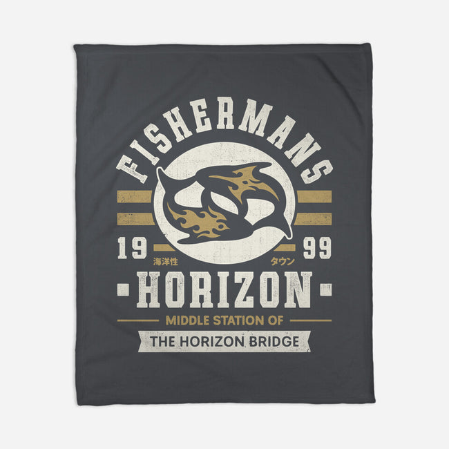 Fishermans Horizon Crest-None-Fleece-Blanket-LAGELANTEE