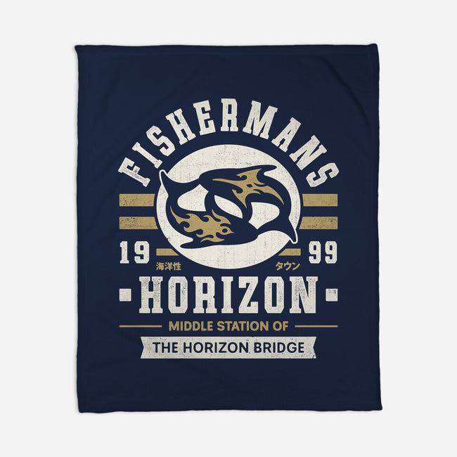 Fishermans Horizon Crest-None-Fleece-Blanket-LAGELANTEE