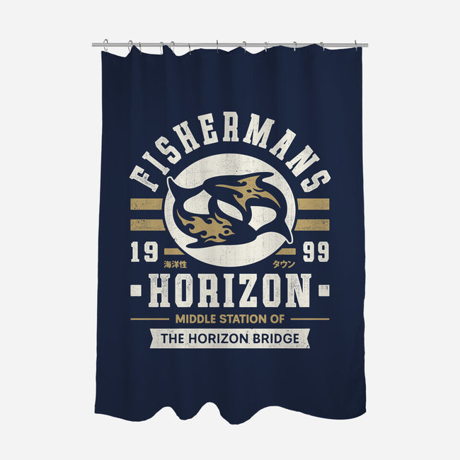 Fishermans Horizon Crest-None-Polyester-Shower Curtain-LAGELANTEE