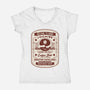 Immersive Mental World Coffee Crest-Womens-V-Neck-Tee-LAGELANTEE