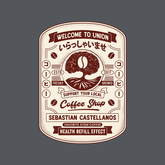 Immersive Mental World Coffee Crest-Mens-Heavyweight-Tee-LAGELANTEE