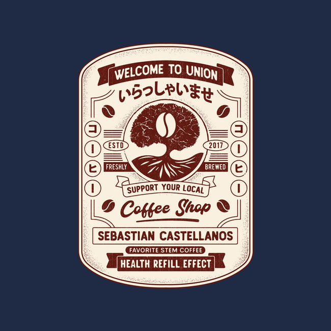 Immersive Mental World Coffee Crest-Mens-Long Sleeved-Tee-LAGELANTEE