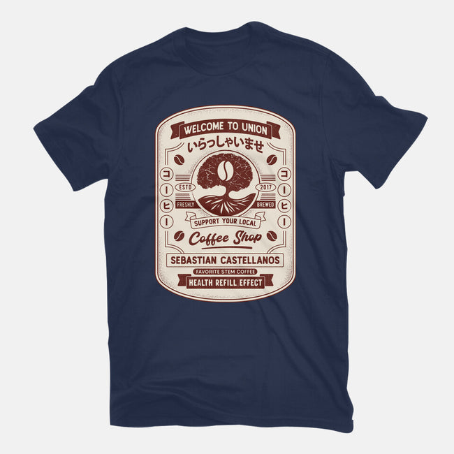 Immersive Mental World Coffee Crest-Unisex-Basic-Tee-LAGELANTEE