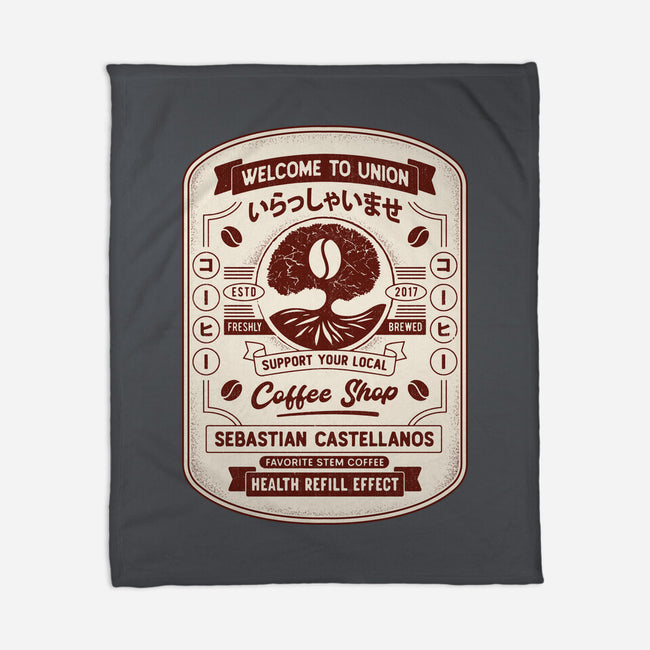 Immersive Mental World Coffee Crest-None-Fleece-Blanket-LAGELANTEE