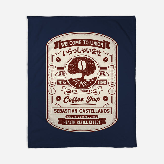 Immersive Mental World Coffee Crest-None-Fleece-Blanket-LAGELANTEE