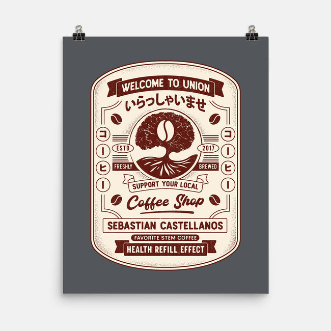 Immersive Mental World Coffee Crest-None-Matte-Poster-LAGELANTEE