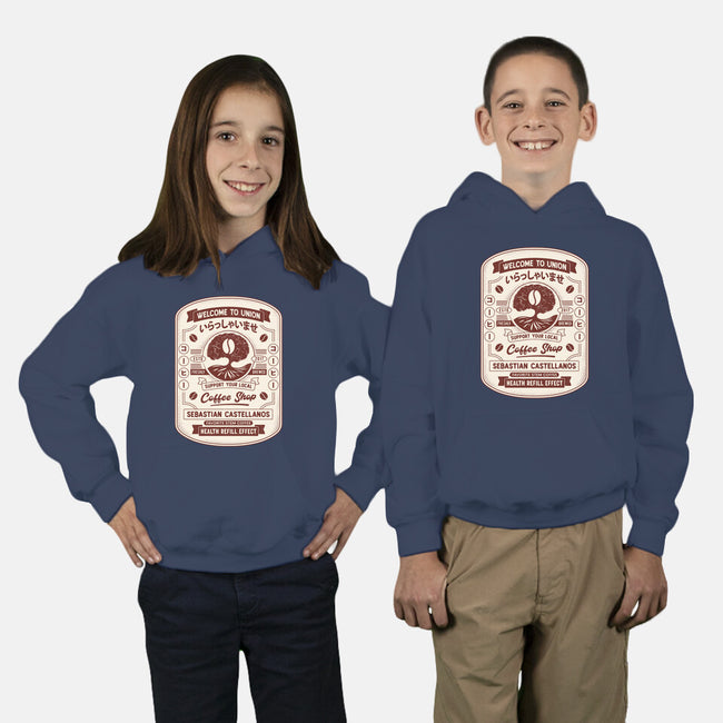 Immersive Mental World Coffee Crest-Youth-Pullover-Sweatshirt-LAGELANTEE