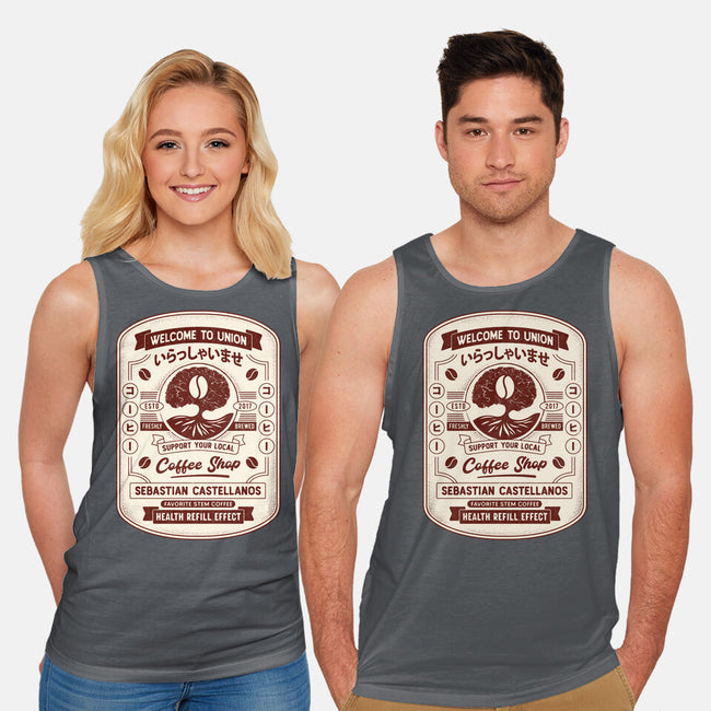 Immersive Mental World Coffee Crest-Unisex-Basic-Tank-LAGELANTEE