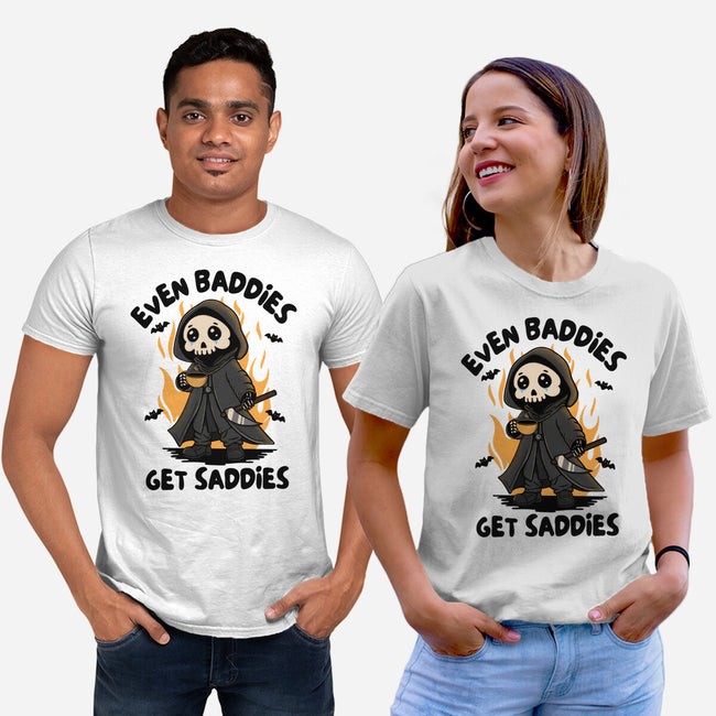 Even Baddies Get Saddies-Unisex-Basic-Tee-Trendlory