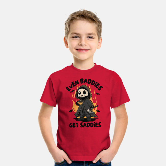 Even Baddies Get Saddies-Youth-Basic-Tee-Trendlory