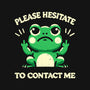 Please Hesitate To Contact Me-None-Glossy-Sticker-BridgeWalker